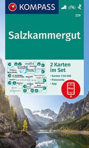 kompass karte salzkammergut